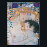 Gustav Klimt - Mutter und Kind Notizblock<br><div class="desc">Mutter und Kind (Detail von drei Jahren der Frau) - Gustav Klimt,  Öl auf Leinwand,  1905</div>