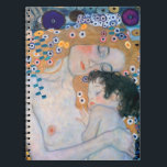 Gustav Klimt - Mutter und Kind Notizblock<br><div class="desc">Mutter und Kind (Detail von drei Jahren der Frau) - Gustav Klimt,  Öl auf Leinwand,  1905</div>