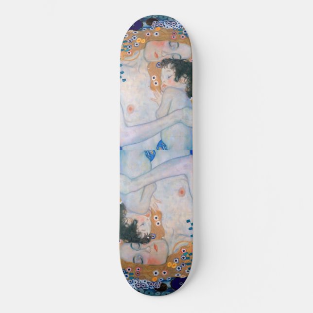 Gustav Klimt - Mutter und Kind Skateboard (Vorderseite)