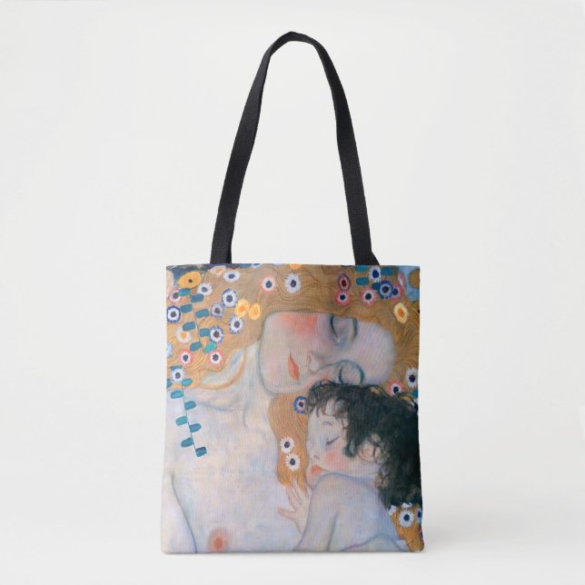 Gustav Klimt - Mutter und Kind Tasche (Vorderseite)