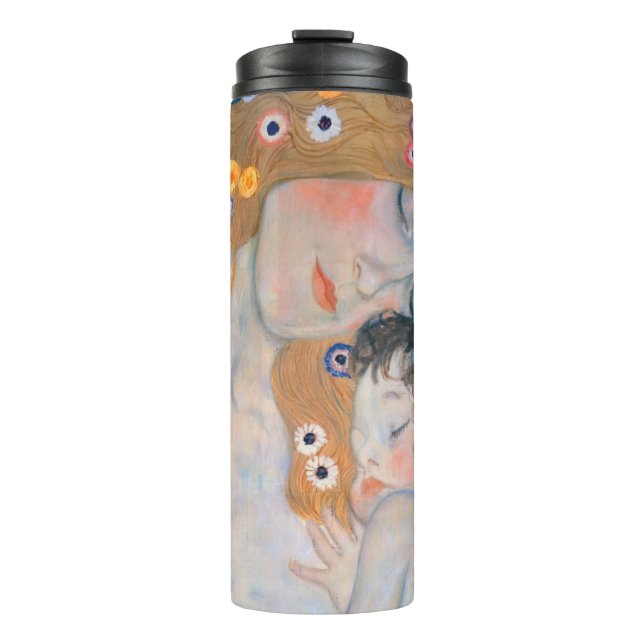 Gustav Klimt - Mutter und Kind Thermosbecher (Vorderseite)
