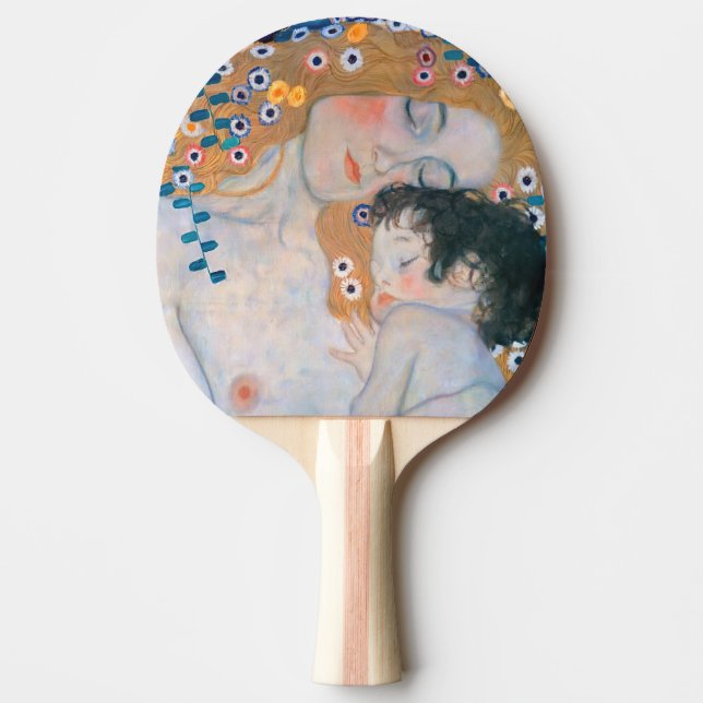 Gustav Klimt - Mutter und Kind Tischtennis Schläger (Vorderseite)