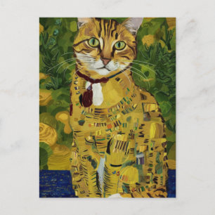 Gustav Klimt niedlicher Katzenlöffel, Gustav klimt Postkarte
