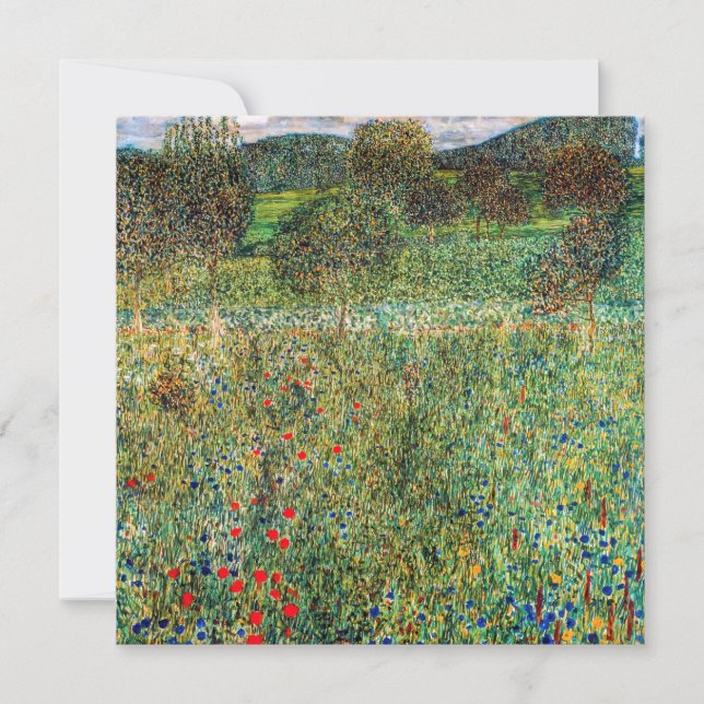 Gustav Klimt - Orchard Dankeskarte (Vorderseite)