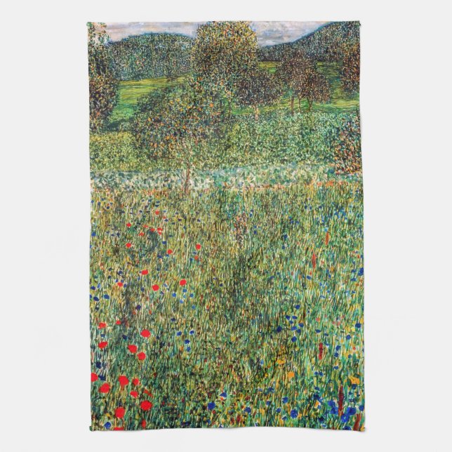 Gustav Klimt - Orchard Geschirrtuch (Vertikal)