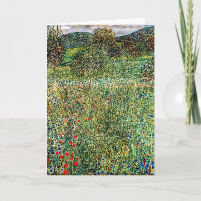 Gustav Klimt - Orchard Karte (Vorderseite)