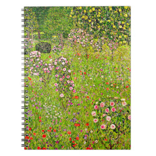 Gustav Klimt Orchard mit Rose Notizblock