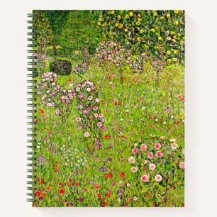 Gustav Klimt Orchard mit Rose Notizbuch
