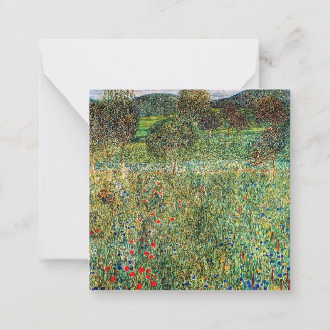 Gustav Klimt - Orchard Mitteilungskarte (Vorderseite)