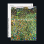 Gustav Klimt - Orchard Postkarte<br><div class="desc">Obstgarten / Blühfeld / Blume - Gustav Klimt,  Öl auf Leinwand,  1907</div>