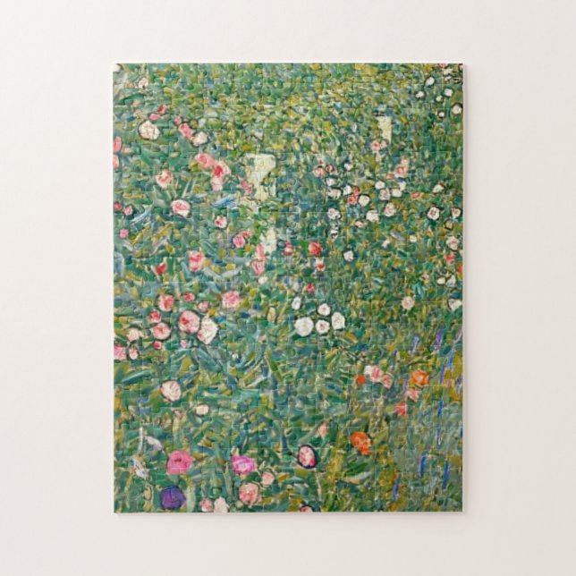 Gustav Klimt Pink Blume (Vertikal)