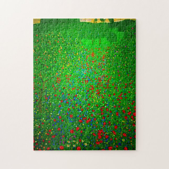 Gustav Klimt Poppy Field (Vertikal)