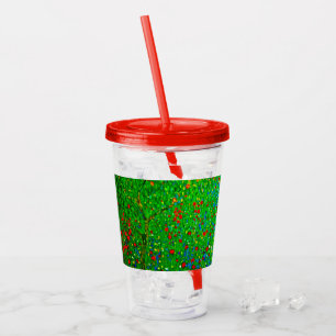 Gustav Klimt Poppy Field Acryltrinkbecher