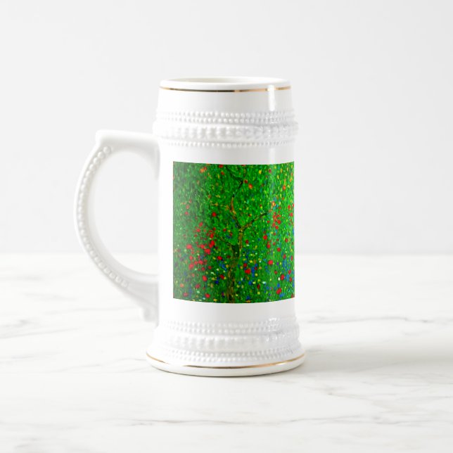 Gustav Klimt Poppy Field Bierglas (Links)