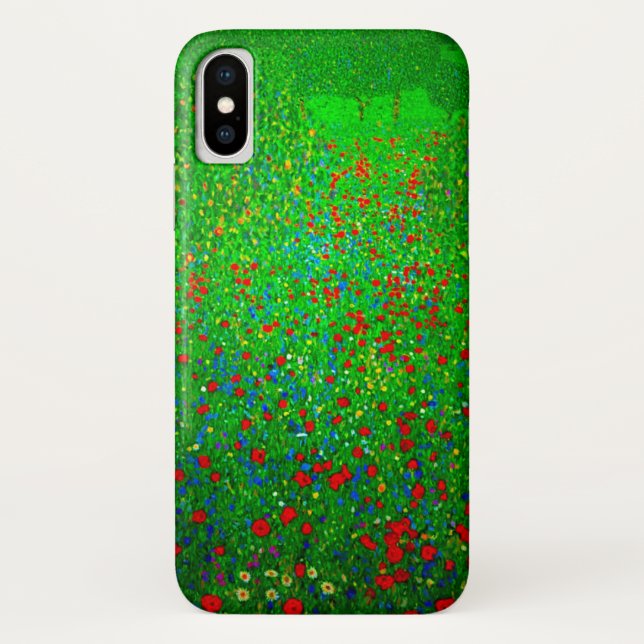 Gustav Klimt Poppy Field Case-Mate iPhone Hülle (Rückseite)