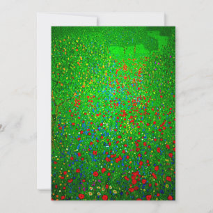 Gustav Klimt Poppy Field Save The Date