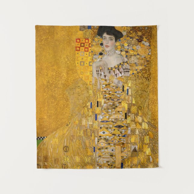 Gustav Klimt - Portrait Adele Bloch-Bauer I Wandteppich (Vorderseite)