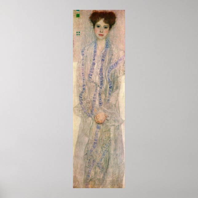 Gustav Klimt - Portrait of Gertha Felssovanyi Poster (Vorne)