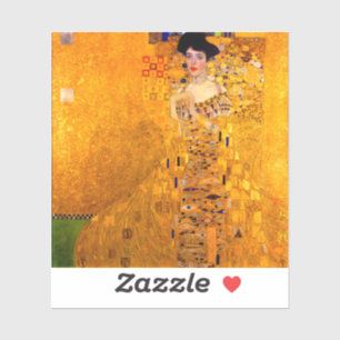 Gustav Klimt Portrait von Adele Bloch Bauer Aufkleber