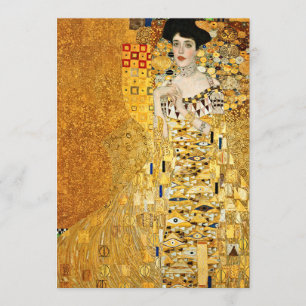 Gustav Klimt - Portrait von Adele Bloch Bauer Einladung