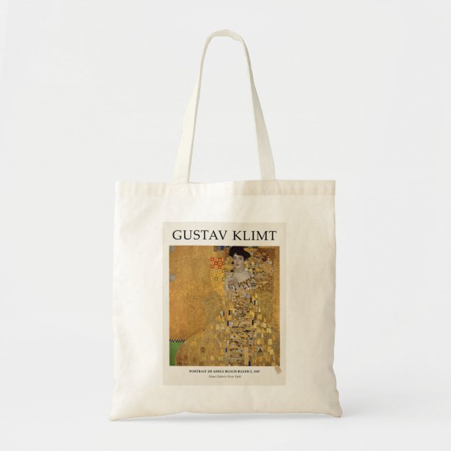 Gustav Klimt Portrait von Adele Bloch-Bauer I Auss Tragetasche (Vorne)