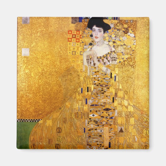 Gustav Klimt Portrait von Adele Bloch-Bauer I Magnet (Vorne)