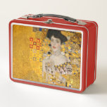 Gustav Klimt - Portrait von Adele Bloch-Bauer I Metall Brotdose<br><div class="desc">Portrait von Adele Bloch-Bauer I - Gustav Klimt, Oil on Leinwand, 1907</div>
