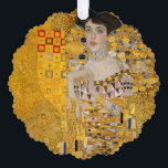 Gustav Klimt - Portrait von Adele Bloch-Bauer I Ornament Karte<br><div class="desc">Portrait von Adele Bloch-Bauer I - Gustav Klimt, Oil on Leinwand, 1907</div>