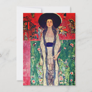 Gustav Klimt Portrait von Adele Bloch-Bauer II Einladung
