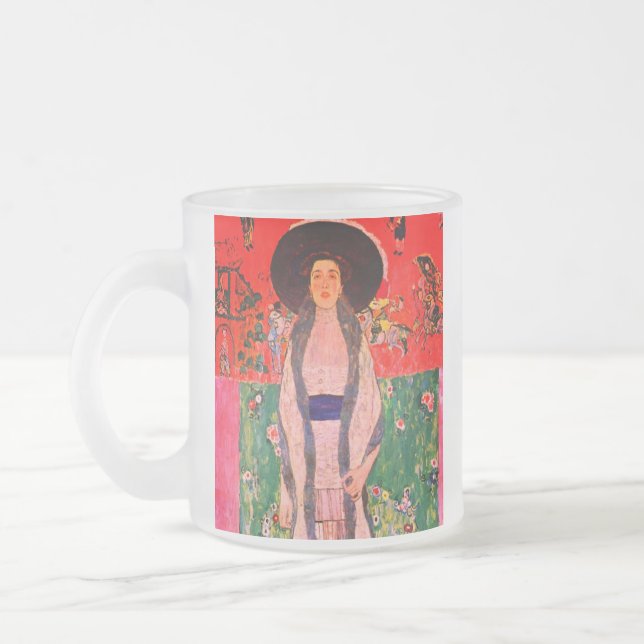 Gustav Klimt Portrait von Adele Bloch-Bauer II Mattglastasse (Links)
