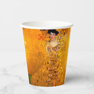 Gustav Klimt Portrait von Adele Bloch Bauer Pappbecher