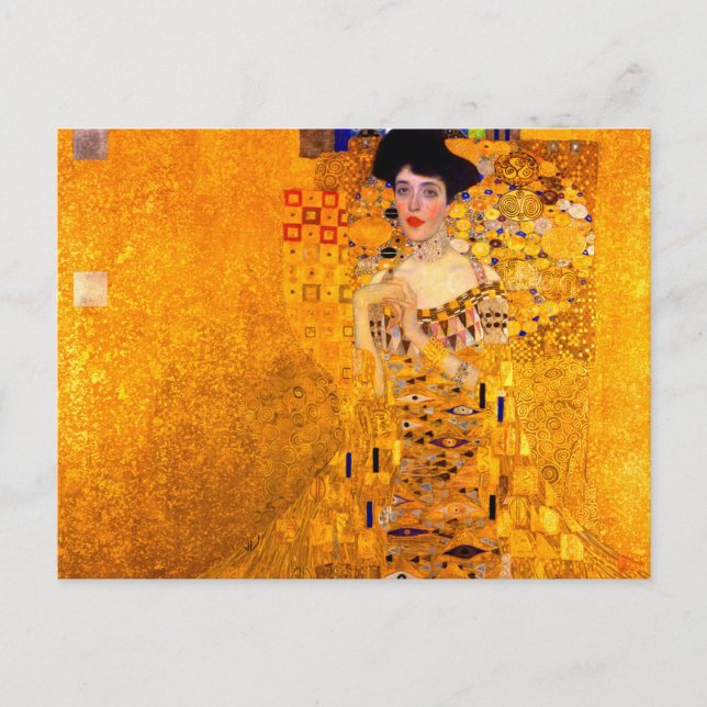 Gustav Klimt Portrait von Adele Bloch Bauer Postkarte (Vorderseite)