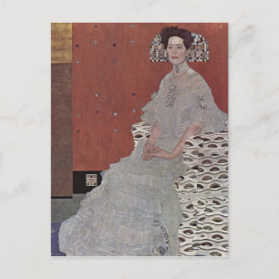 Gustav Klimt - Portrait von Fritza Riedler Postkarte