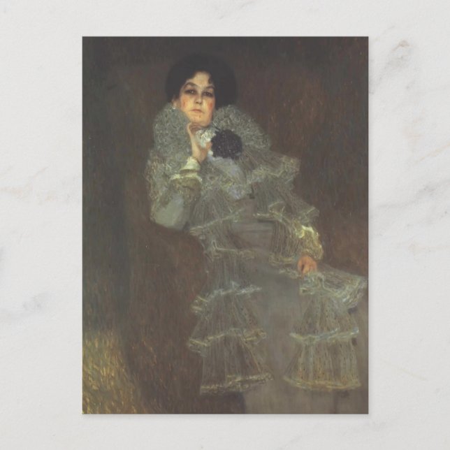 Gustav Klimt - Portrait von Marie Henneberg Postkarte (Vorderseite)