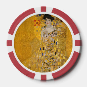 Gustav Klimt - Porträt der Adele Bloch-Bauer I Pokerchips
