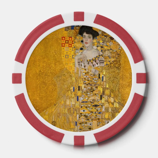 Gustav Klimt - Porträt der Adele Bloch-Bauer I Pokerchips (Vorderseite)