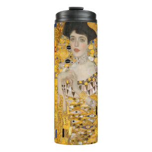 Gustav Klimt - Porträt der Adele Bloch-Bauer I Thermosbecher