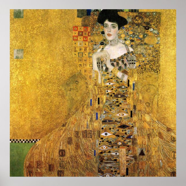 GUSTAV KLIMT - Portret van Adèle Bloch-Bauer 1907 Poster (Vorne)