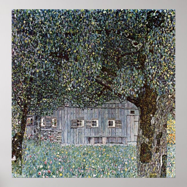 Gustav Klimt Poster ~ Bauernhäuser (Vorne)