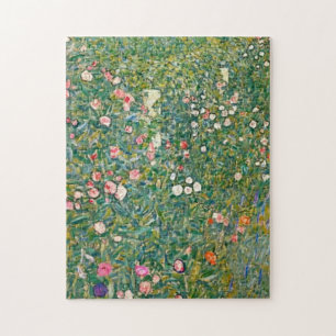 Gustav Klimt rosa Blumen