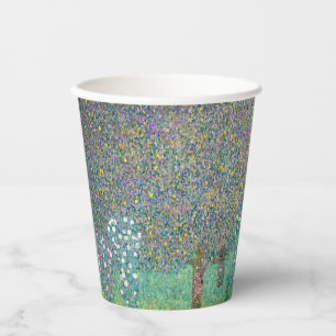 Gustav Klimt - Rosen unter Bäumen Pappbecher