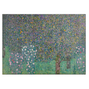 Gustav Klimt - Rosen unter Bäumen Schneidebrett