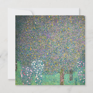 Gustav Klimt - Rosen unter den Bäumen Dankeskarte