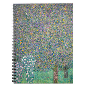 Gustav Klimt - Rosen unter den Bäumen Notizblock