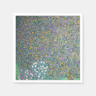 Gustav Klimt - Rosen unter den Bäumen Serviette