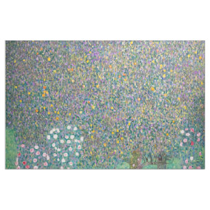 Gustav Klimt - Rosen unter den Bäumen Stoff