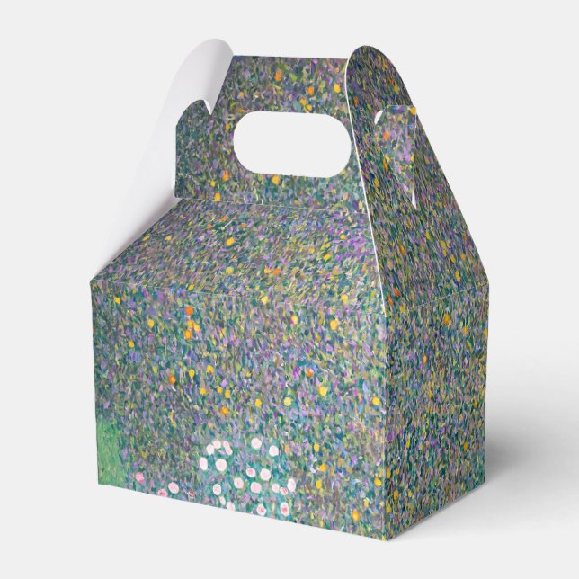 Gustav Klimt - Rosenbüsche unter den Bäumen Geschenkschachtel (Vorderseite)
