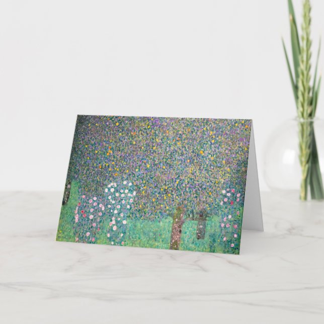 Gustav Klimt - Rosenbüsche unter den Bäumen Karte (Vorderseite)