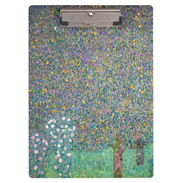 Gustav Klimt - Rosenbüsche unter den Bäumen Klemmbrett (Vorderseite)