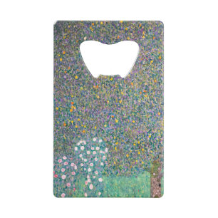 Gustav Klimt - Rosensträucher unter den Bäumen Geldbeutel Flaschenöffner